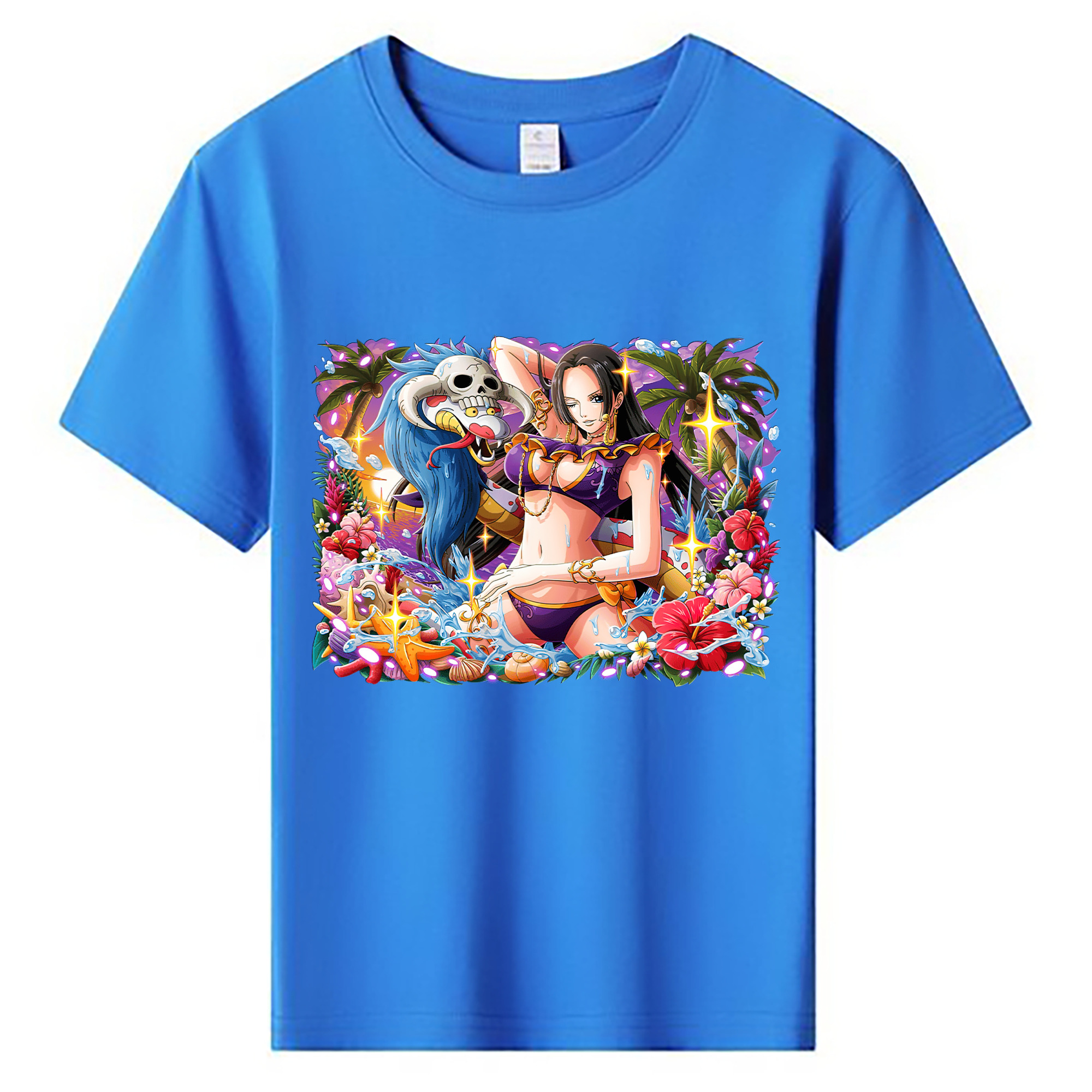ワンピース ボア・ハンコック ONE PIECE Boa·Hancock 綿100％キッズTシャツ（フロントプリント）